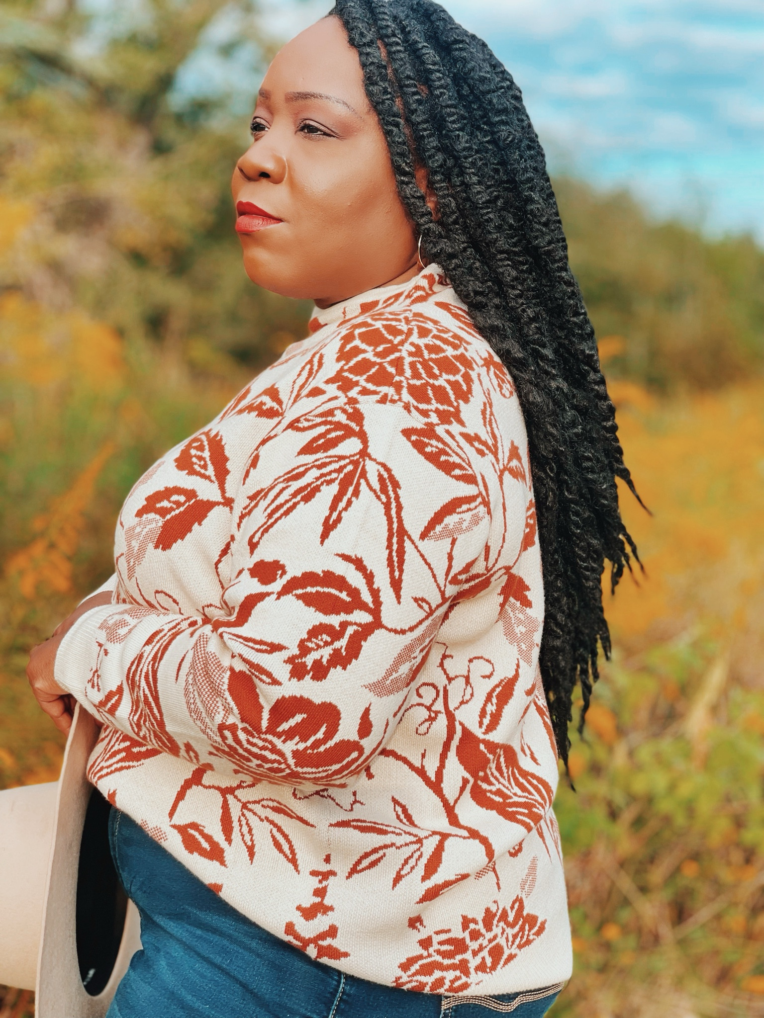 Sale Alert on this cozy Intarsia fall floral plus size sweater from Coldwater Creek! 

#LTKplussize #LTKsalealert #LTKfindsunder100