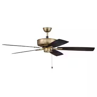 CRAFTMADE Pro Plus 52 in. Indoor Dual Mount 3-Speed Reversible Motor Ceiling Fan in Satin Brass F... | The Home Depot