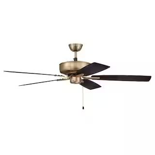 CRAFTMADE Pro Plus 52 in. Indoor Dual Mount 3-Speed Reversible Motor Ceiling Fan in Satin Brass F... | The Home Depot