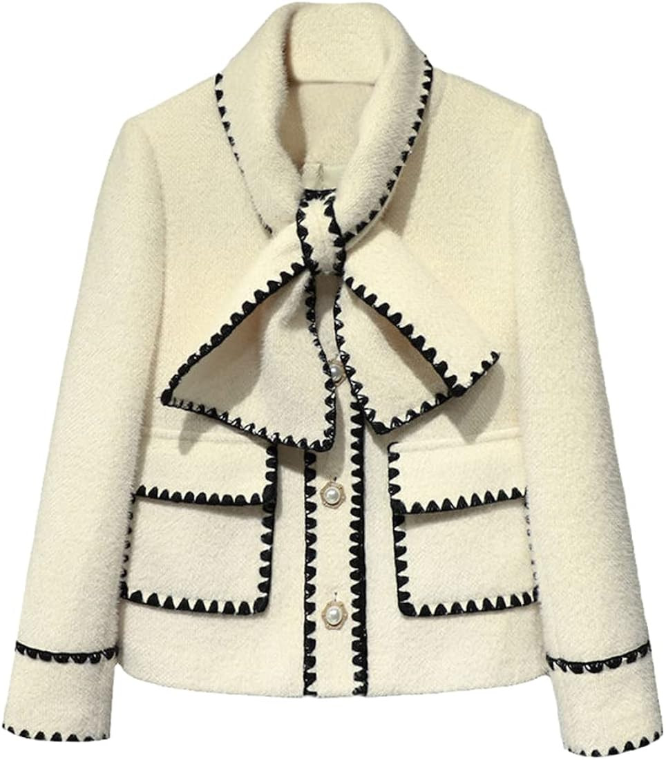 Female Blazer Spring Autumn Women's Lapel Short Slim Casual Small Jacket Coat Office Tops Outerwe... | Amazon (US)