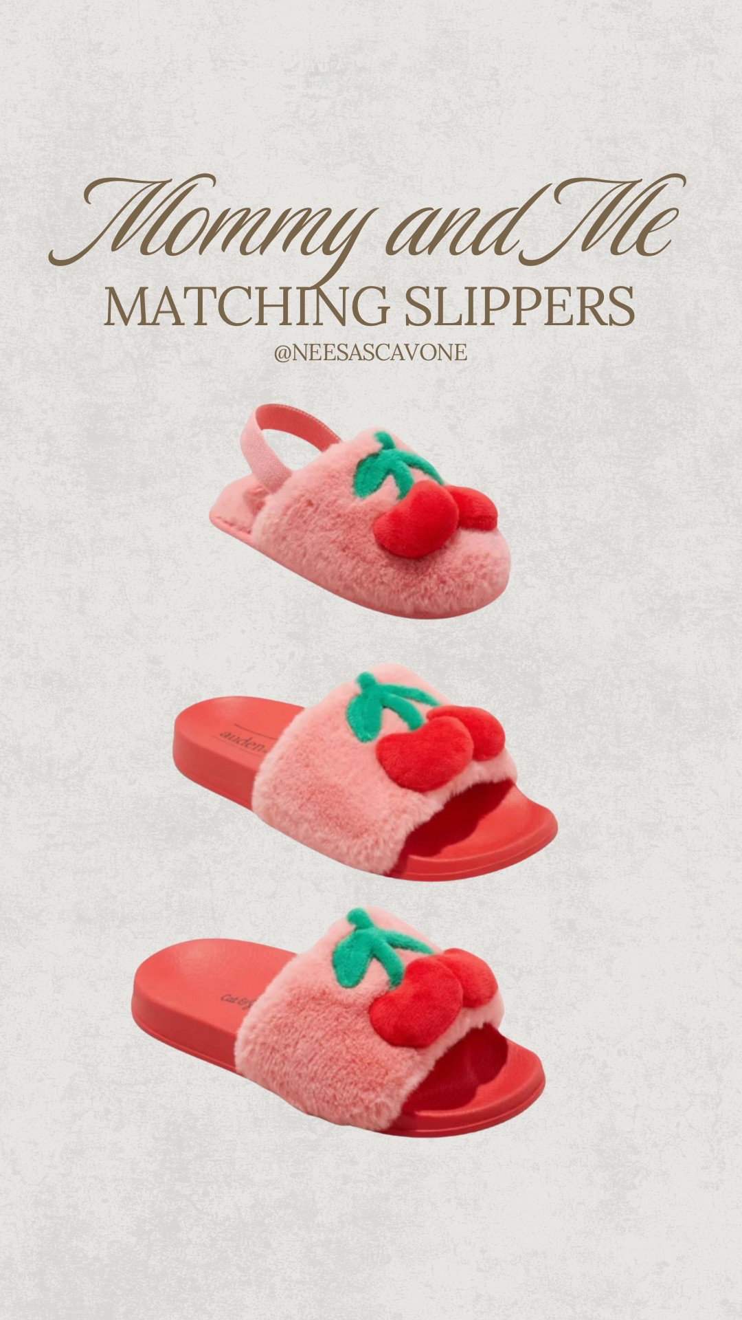cherry 🍒 slippers for mommy and mini are the cutest things I’ve seen! Adding these to the girls Easter baskets!!!!! Run cause they’re selling out! 

#slippers #mommyandme #mamaandme #mommyandmini #matching #familymatching #sistermatching #sisters #slippersforkids #mom #kids #littlegirl #babygirl #targetfinds #viral #viralslippers #cherry 

#LTKFamily #LTKBaby #LTKKids