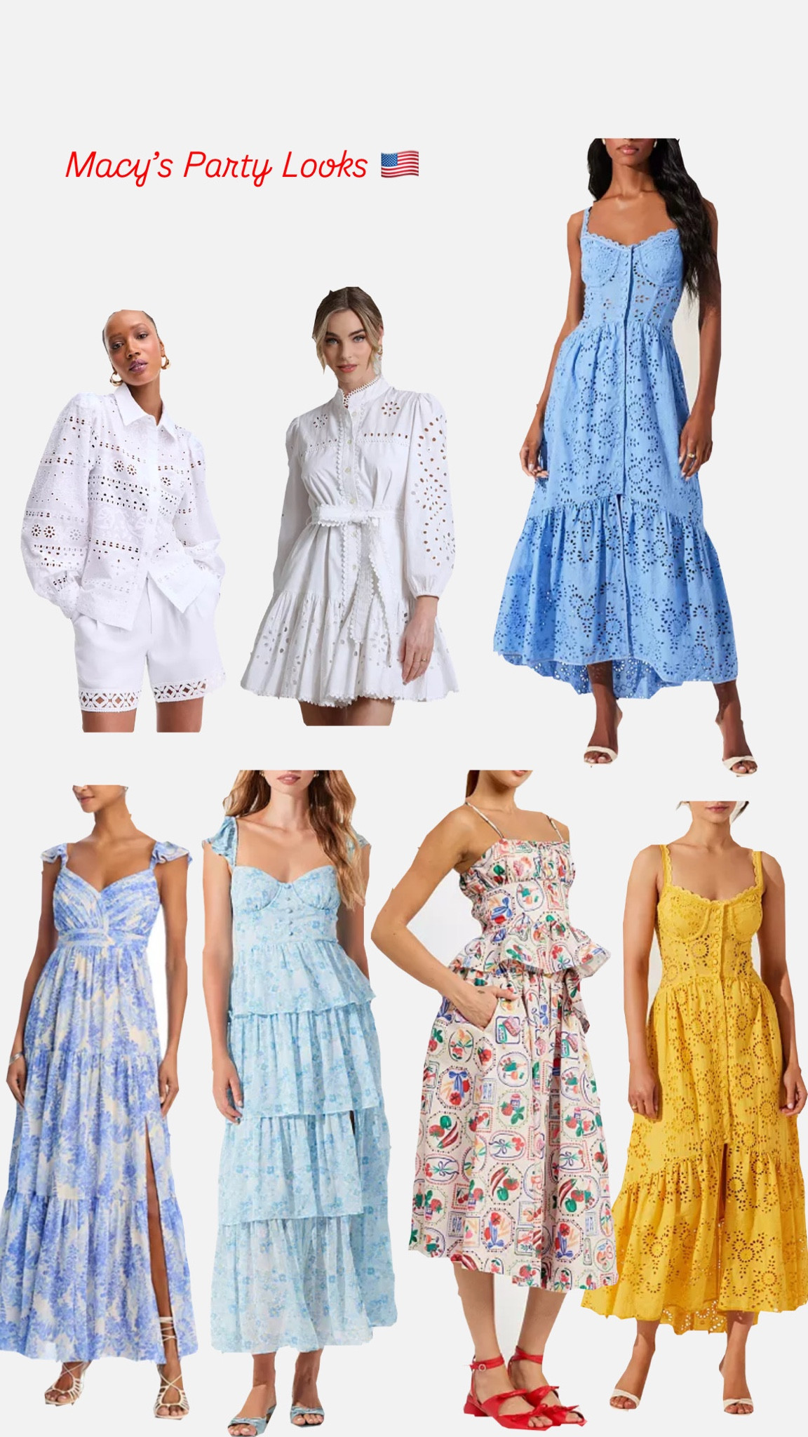 Macys 4th of July party looks 🇺🇸

#LTKSeasonal #LTKParties #LTKStyleTip