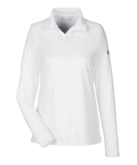 White Spectra Quarter-Zip Pullover - Women | Zulily