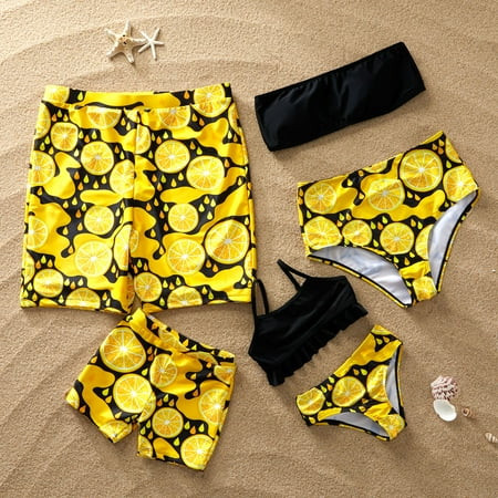 PatPat Colorful Unicorn Printed Family Matching Swimsuit Girl Boy Women Men Swimwear | Walmart (US)