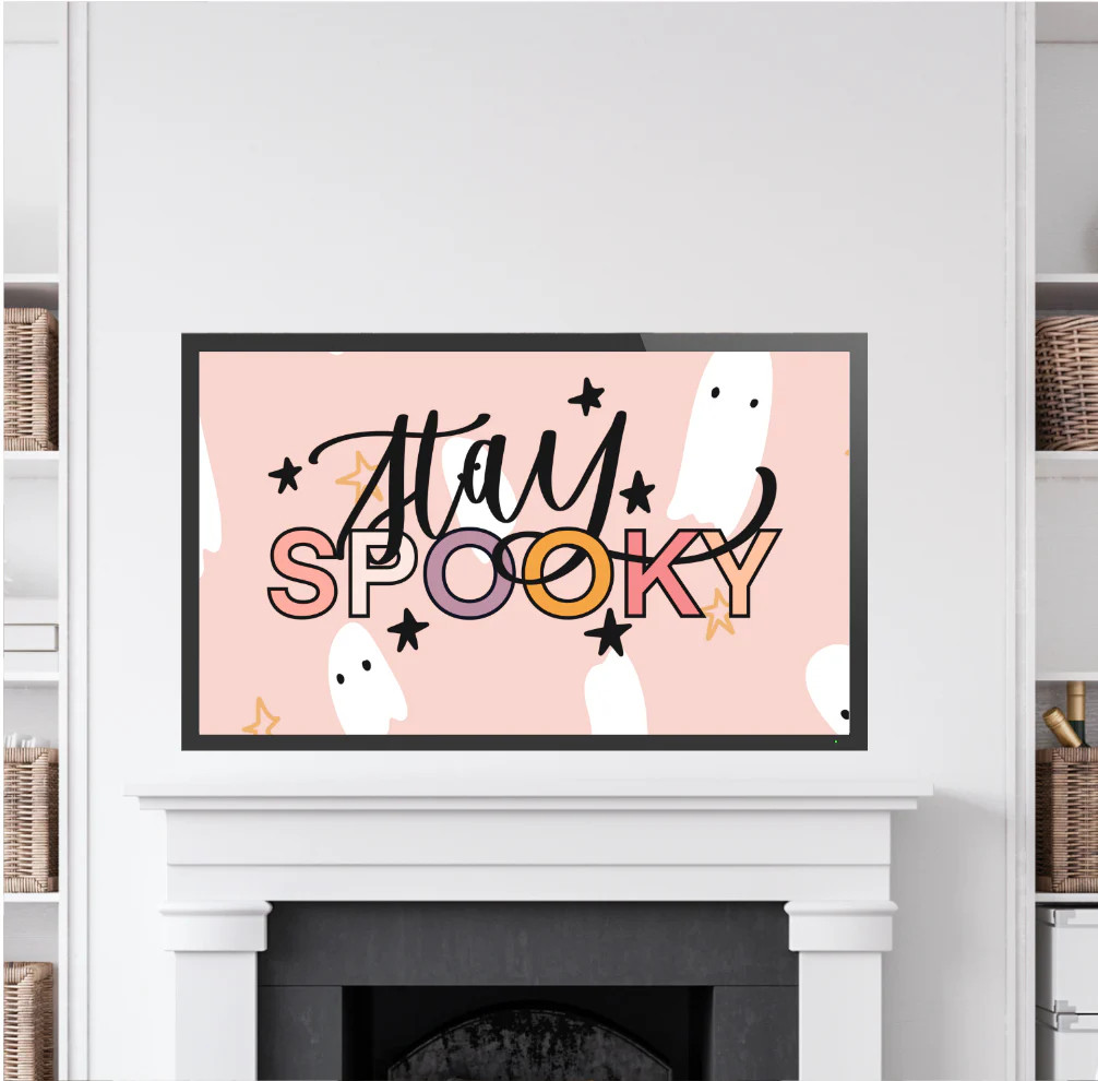 Stay Spooky Retro Halloween | Frame TV Set | The Letter Vee
