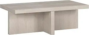 Henn&Hart Elna Coffee Table, 44" Wide, White | Amazon (US)