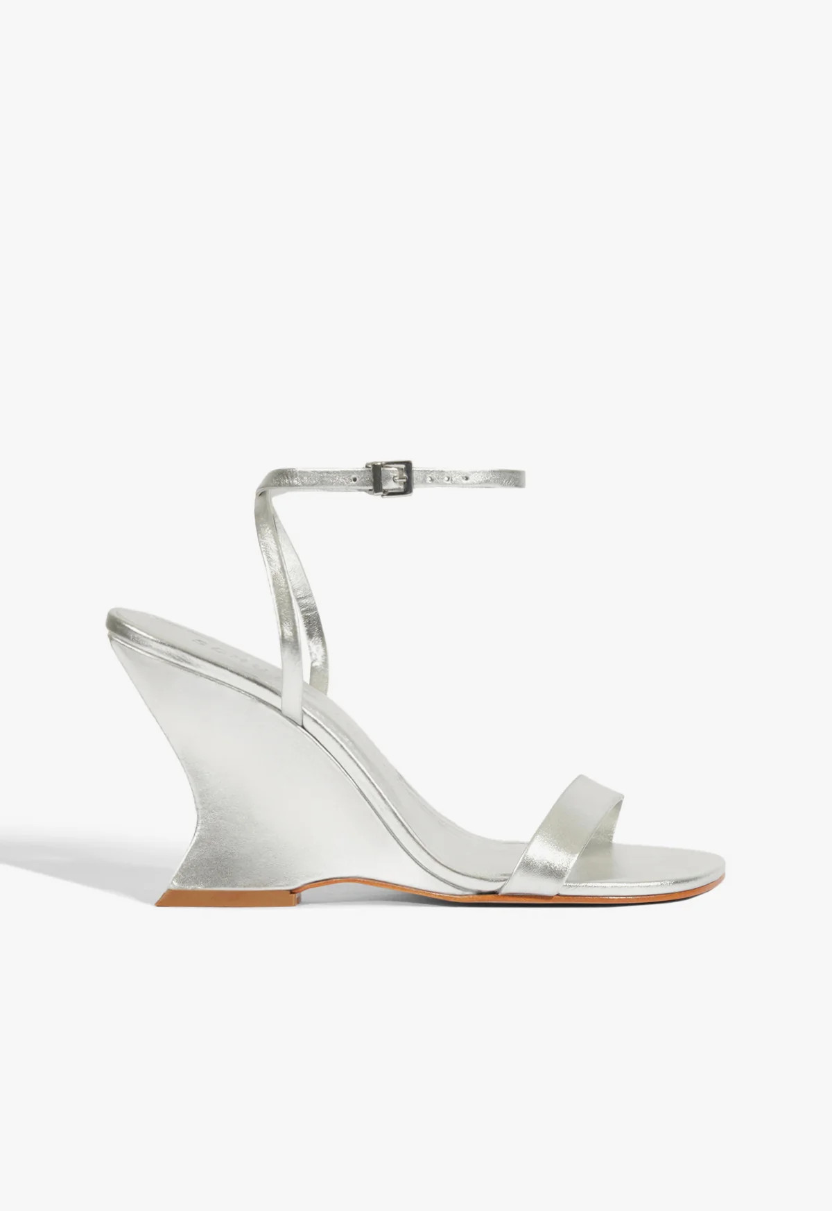 Siena Silver High Wedge Heel Sandal | SCHUTZ | Schutz (US)