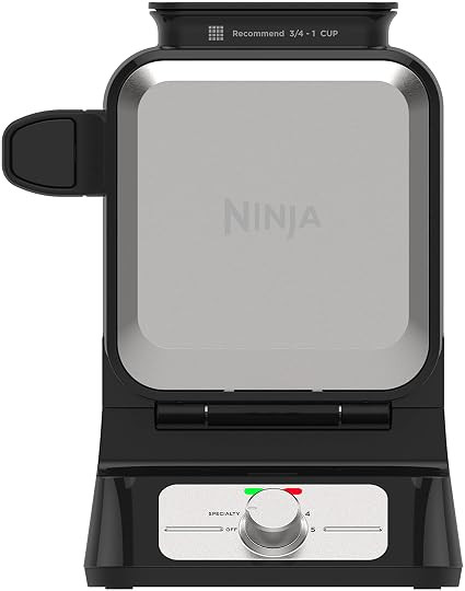 Ninja Belgian Waffle Maker Pro | Vertical Design | 5 Shade Settings with Precision-Pour Cup & Che... | Amazon (US)