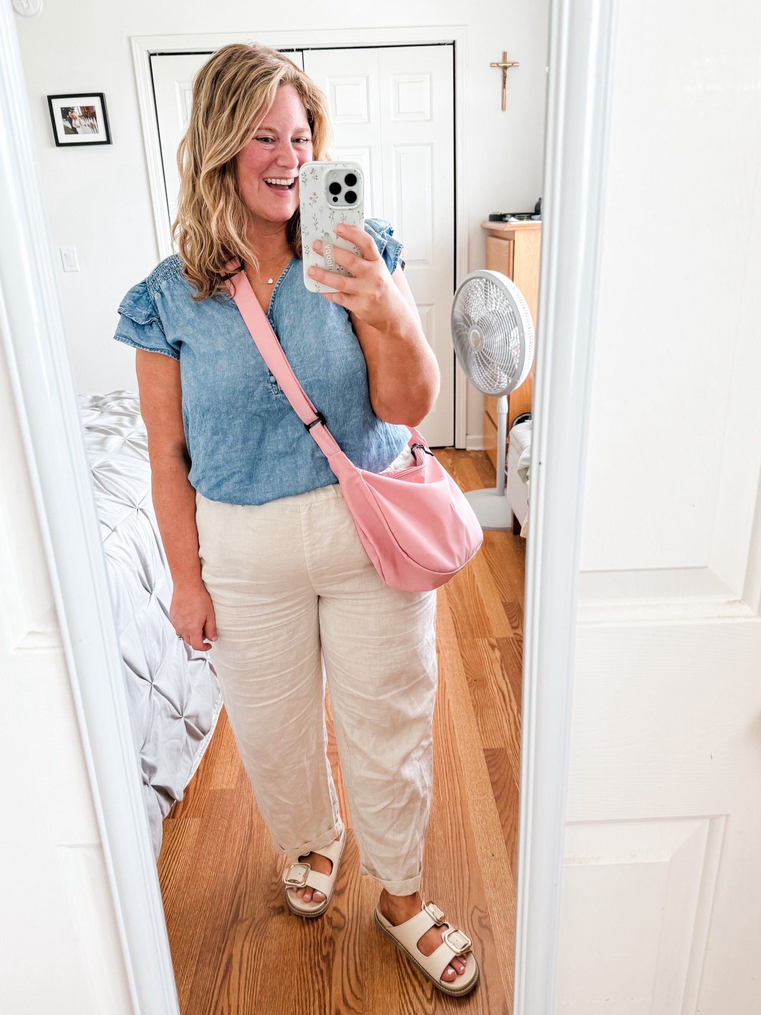 Wearing a large in my Quince linen pants - petite friendly! My chambray top is older so I linked a few similar ones.  

#LTKFindsUnder50 #LTKMidsize #LTKSeasonal