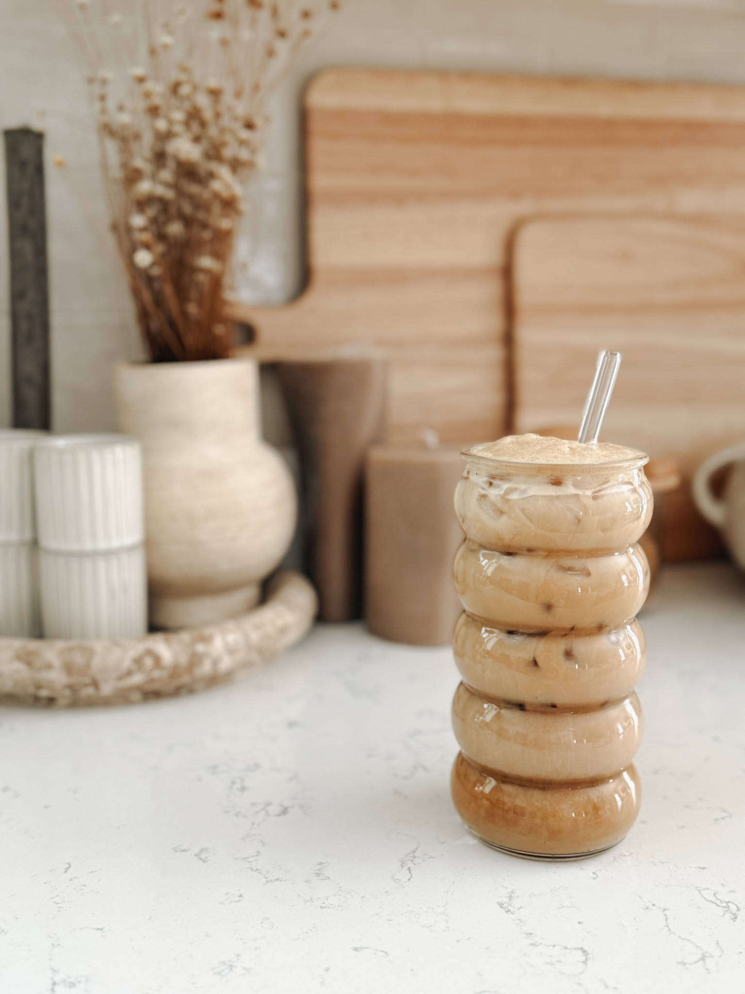 Iced brown sugar honey shaken espresso