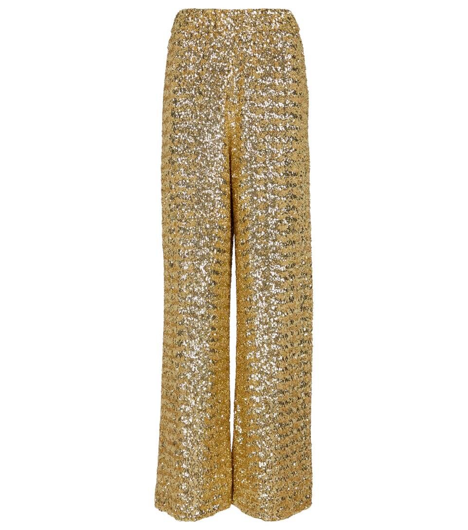 Paillettes sequined wide-leg pants | Mytheresa (DACH)