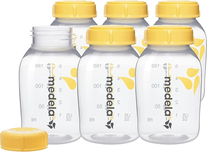 Medla Breast Milk Collection and Storage Bottles with Solid Lids - 6pk/5oz-150mL Breastmilk Conta... | Amazon (US)