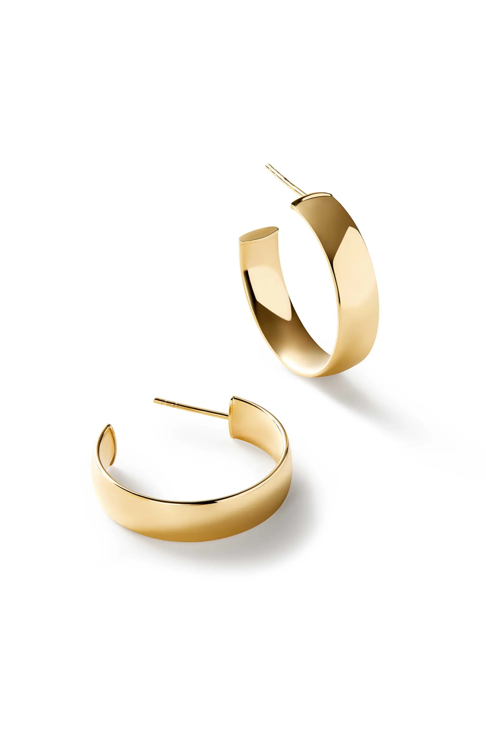 Gold Huggie Hoop Earrings - Gold Bold Hoops Medium | Nordstrom