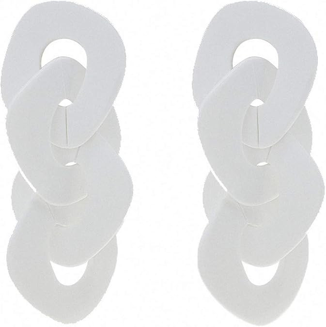 Women Acrylic Exaggerated Big Earrings Temperament Hipster Statement Drop Earrings | Amazon (US)