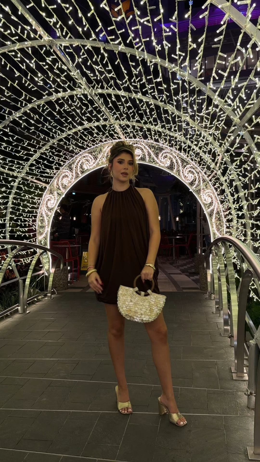 Outfits I wore on my 4 night winter cruise / Zara brown combination bubble sequin dress / faux mother of pearl bag / gold sandal heel / lime green cover up / purple one piece swimsuit / shimmer cowboy beach hat / lime green sojos sunglasses / denim vest top and jeans / blue long sleeve dress / shimmering waterfall fringe necklace 

#LTKHoliday #LTKootd #LTKTravel