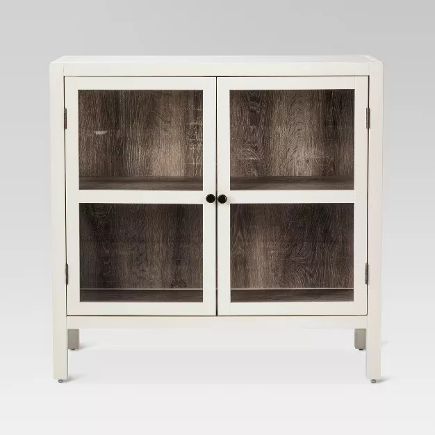 Hadley 2-Door Accent Cabinet Shell Off White - Threshold™ | Target