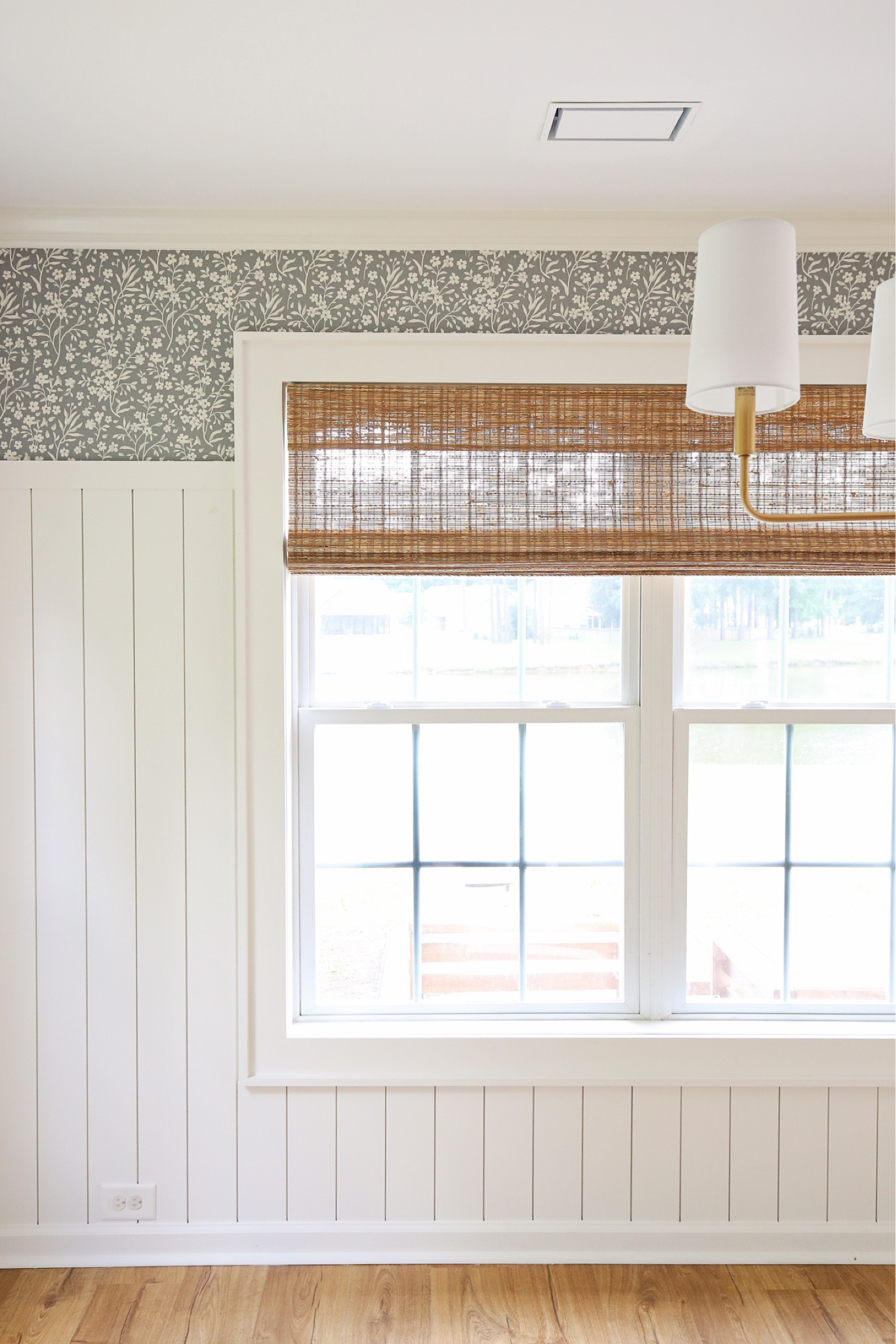 The bamboo blinds I installed in my dining room. Roman blind bamboo jute cordless Roman shade for windows. 

#LTKHome
