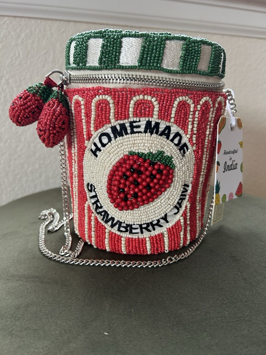 New! Release Handcrafted In India Homemade Raspberry Jam Beaded Bag Viral TikTok | eBay | eBay US