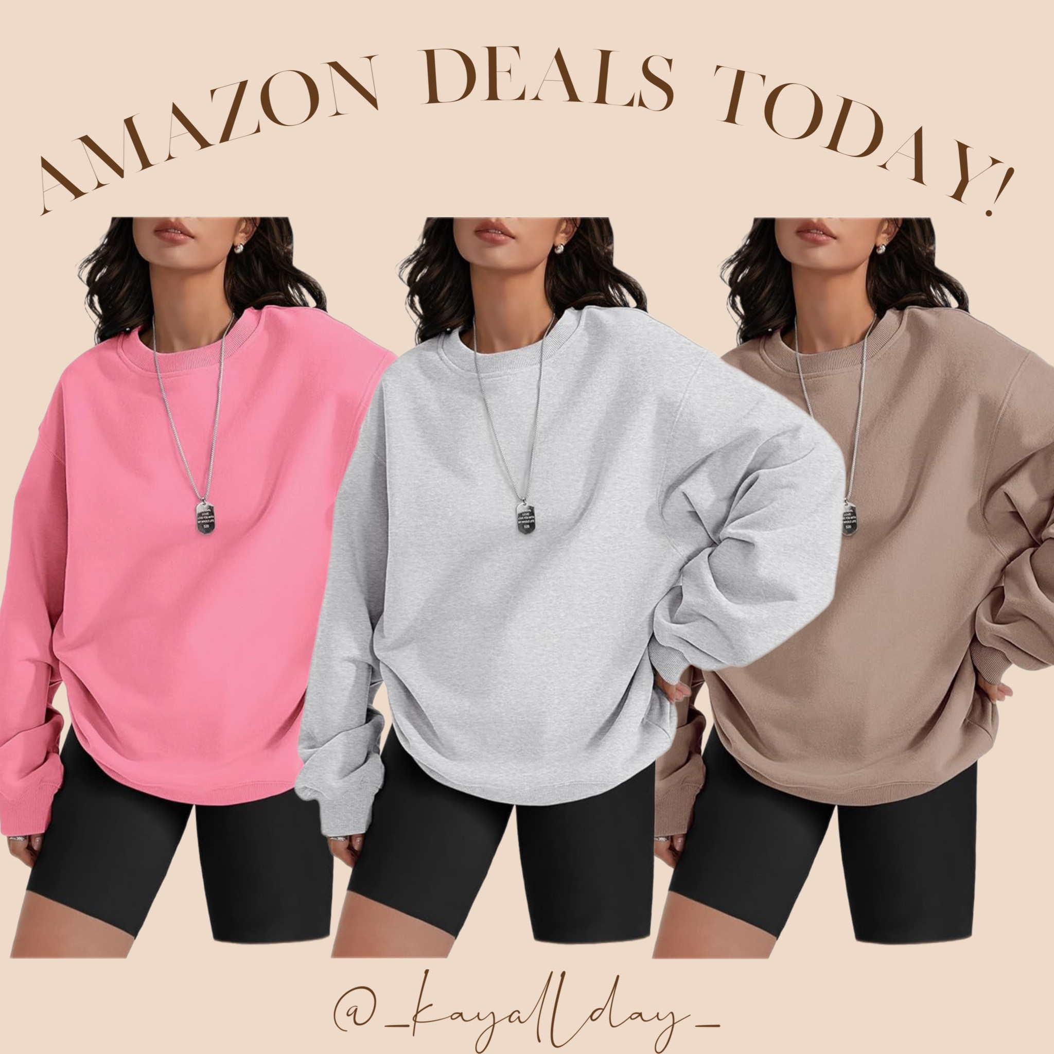 Under $15 with code ORUF5QJV

Oversized sweatshirt
Tons of colors
Amazon deals
Fall winter fashion

#LTKSeasonal #LTKsalealert #LTKfindsunder50