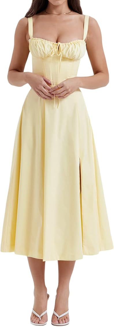 E Yellow Vintage Dress | Amazon (US)
