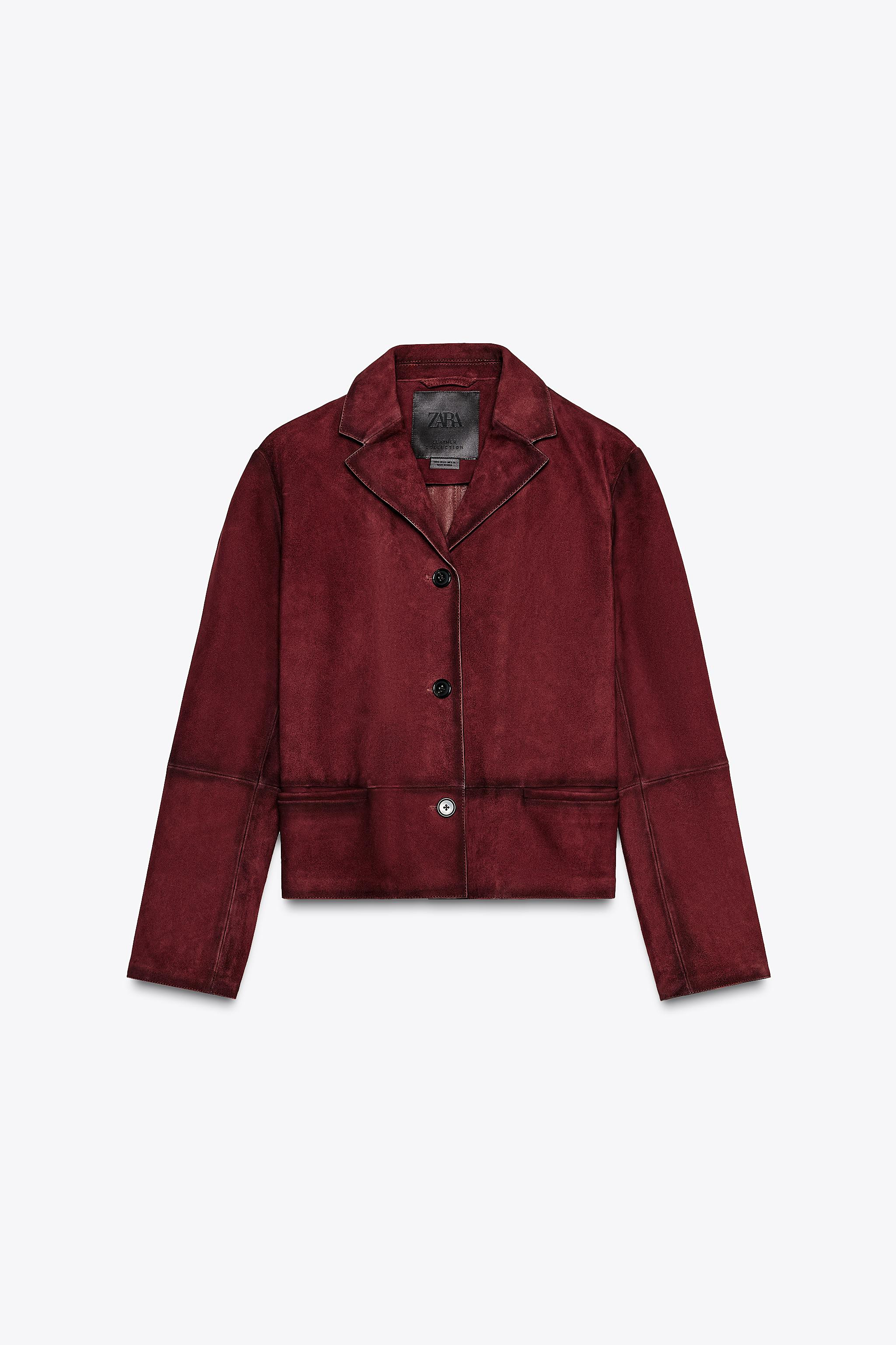 100% SUEDE LEATHER BLAZER - ZW COLLECTION LIMITED EDITION | Zara UK