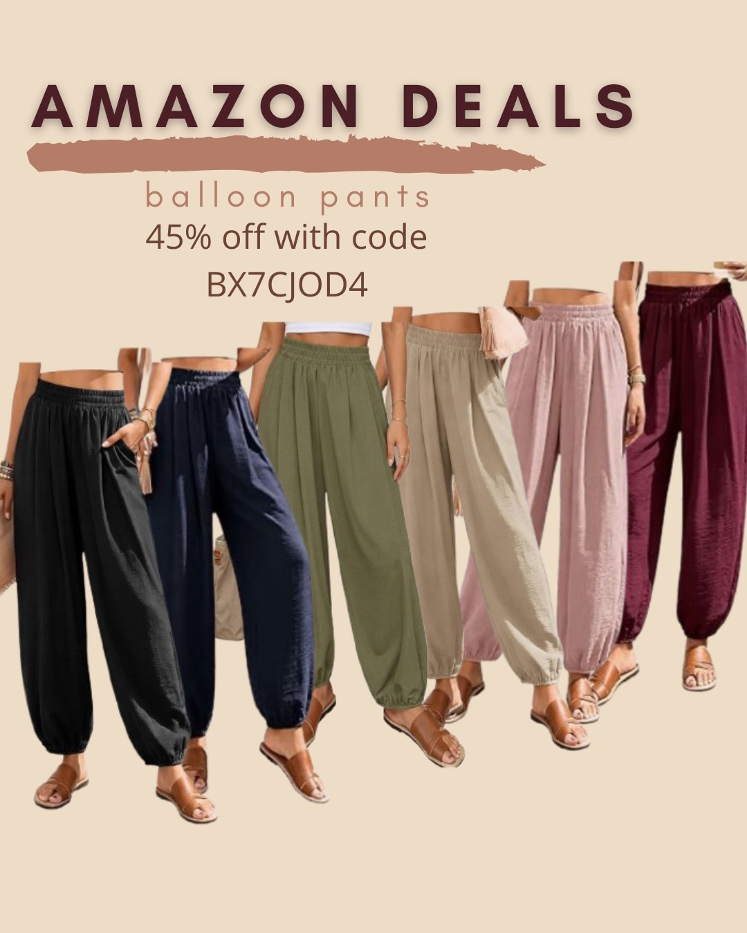$17 ends 6/3

Amazon fashion
Amazon deals
Balloon pants
Comfy pants

#LTKSaleAlert