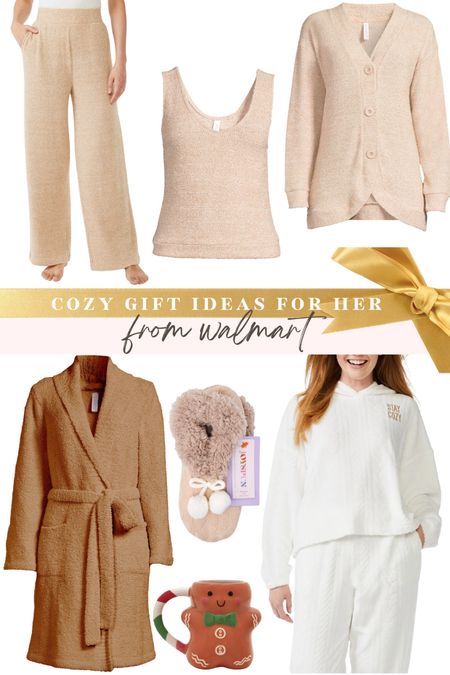 Cozy gift ideas for her from Walmart! 🎁

Loungewear, pajama set, slippers, gingerbread man mug, joyspun, sweater knit, three piece set, robe, gifts under $50

#LTKGiftGuide #LTKstyletip #LTKunder50