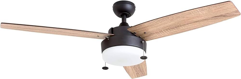Prominence Home Statham, 52 Inch Contemporary Indoor LED Ceiling Fan with Light, Pull Chain, Dual... | Amazon (US)