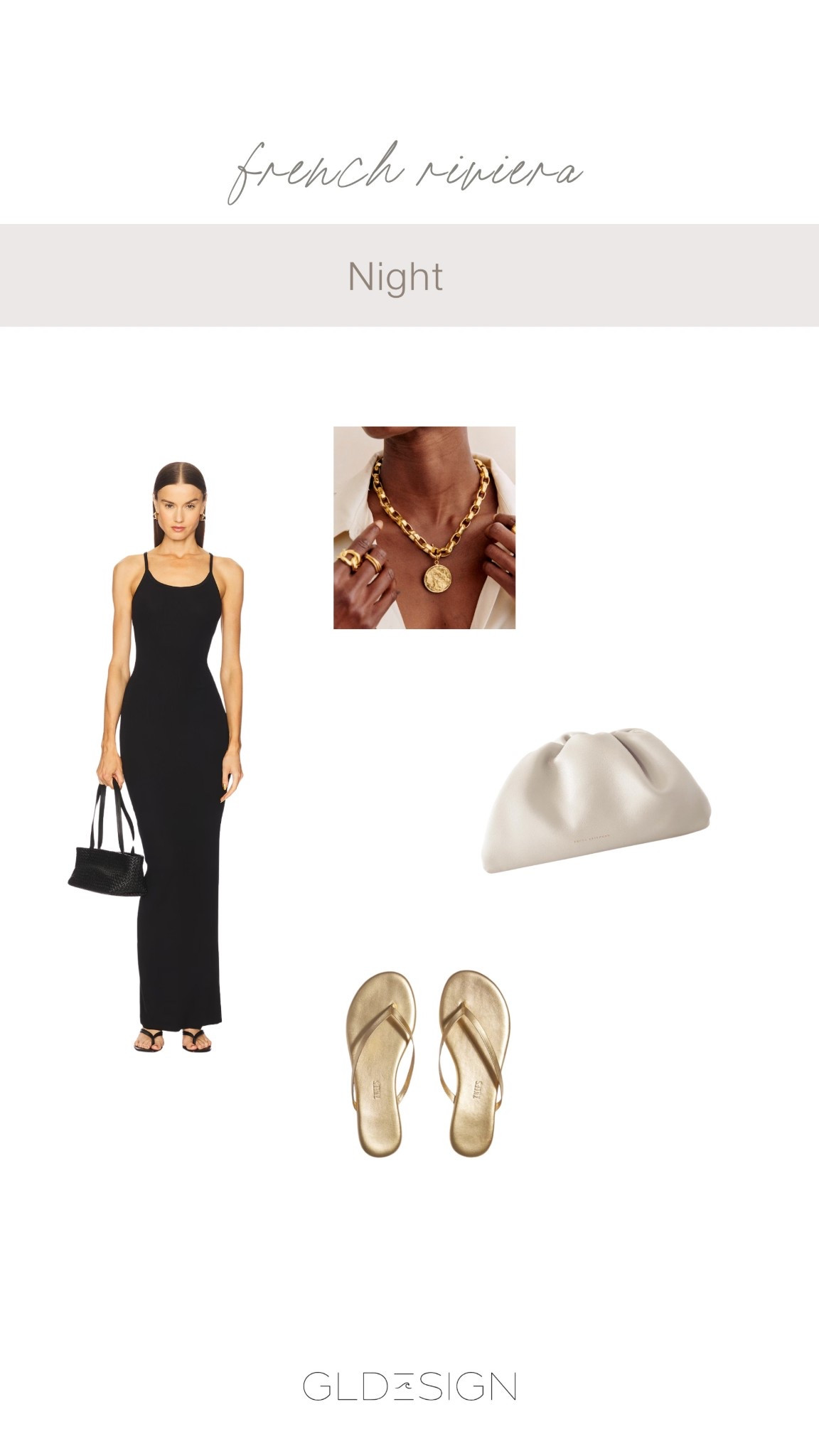 GLDESIGN French Riviera Night Outfit 
#GLDESIGN #LTKresort #LTKsandals #LTKjewelry

#LTKItBag #LTKShoeCrush #LTKStyleTip