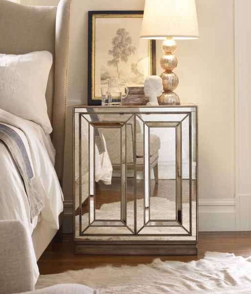 Sanctuary Two Door Mirrored Nightstand | Scout & Nimble