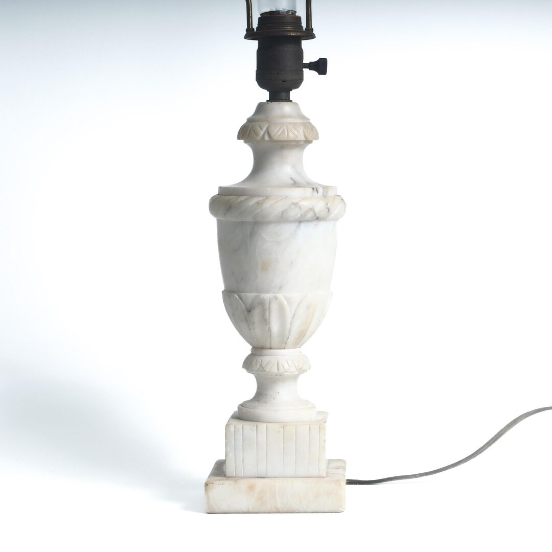 Vintage Marble Alabaster Lamp Italian Stone Table Lamp - Etsy | Etsy (US)