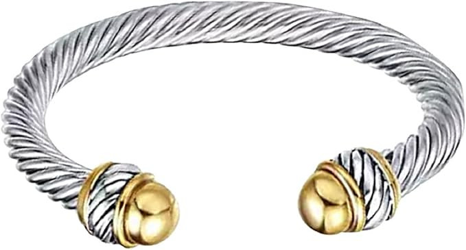 COSJOOHY 925 Silver Feather Bracelet Adjustable Rotating Decompression Starry Sky Fashion Jewelry... | Amazon (US)