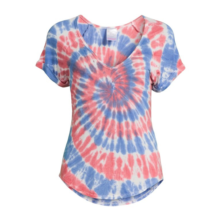 No Boundaries Juniors Tie Dye Tee, Sizes S-XXXL - Walmart.com | Walmart (US)