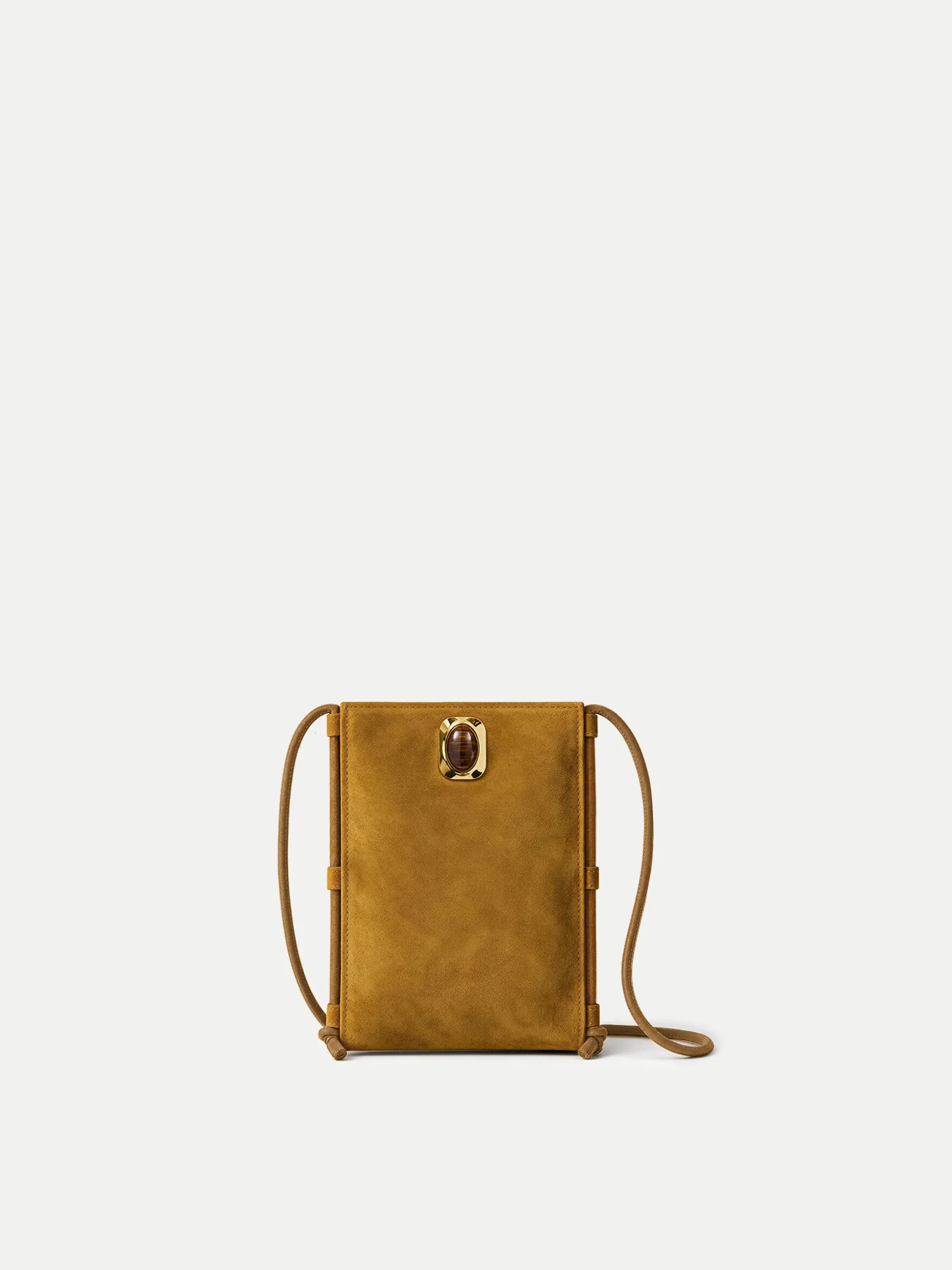 Tether Crossbody Bag in Tan Suede | Veronica Beard | Veronica Beard