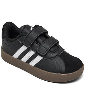 adidas Toddler Kids VL Court 3.0 Fastening Strap Casual Sneakers from Finish Line - Macy's | Macy's