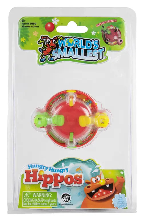 Super Impulse World's Smallest Hungry Hungry Hippos Game in Red at Nordstrom | Nordstrom