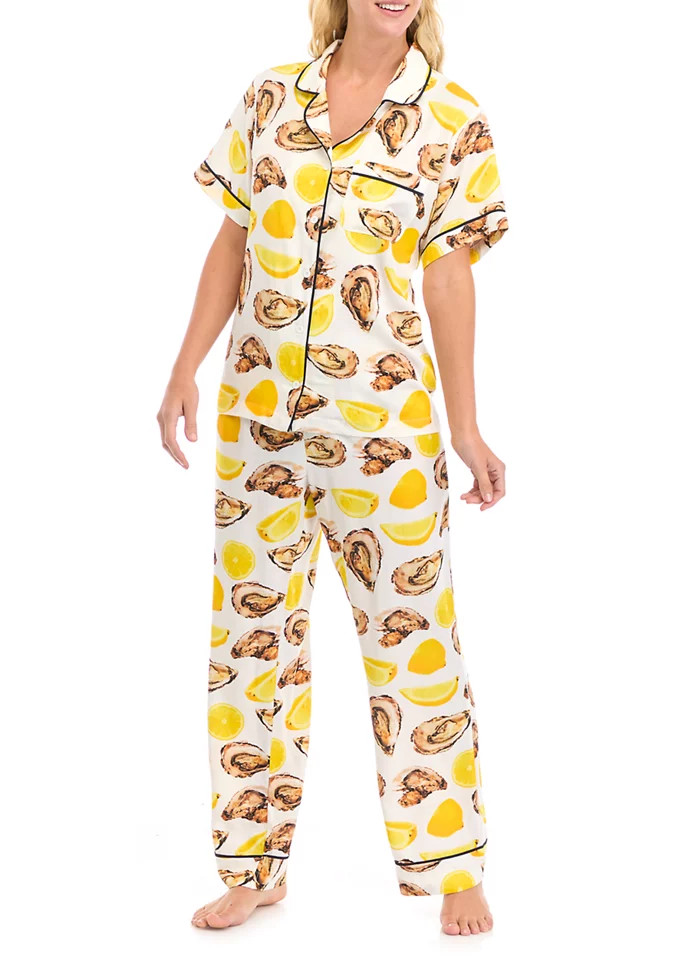 The World is Your Oyster Short Sleeve Pajama Set | Belk