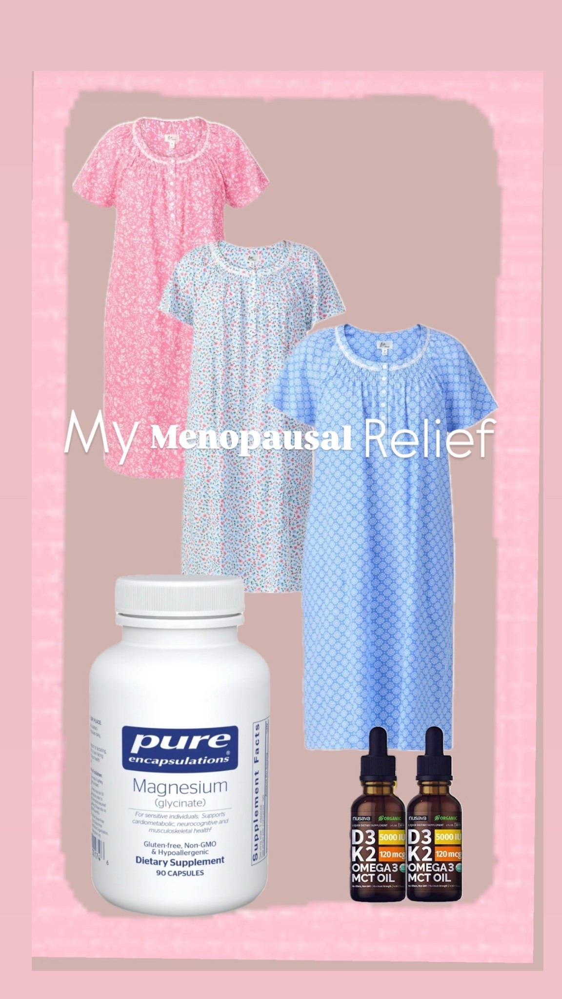 It is what it is! If you haven’t reached this stage of life chances are it’s knocking on your door. These simple and affordable steps have helped me so much with my joint pain and sleepless nights. 
#ltkmenopause

#LTKBeauty #LTKFindsUnder50