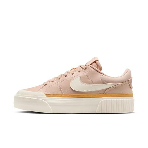 Nike Women's Court Legacy Lift Shoes, Shimmer/Chalk-Pale Ivory-Pollen, 6 | Amazon (US)