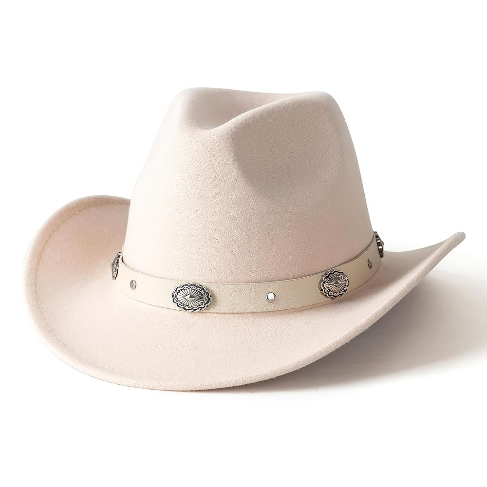 Lisianthus Cowboy Cowgirl Hats for Women & Men Felt Western Outdoor Hat Wide Brim | Amazon (US)