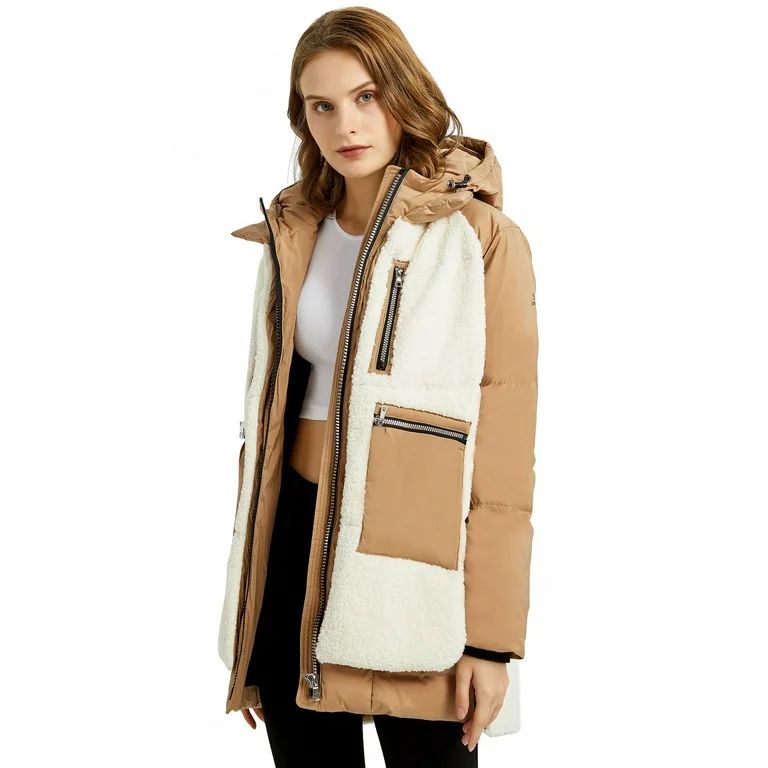 Orolay Women's Fleece Down Coat Thickened Winter Puffer Down Jacket - Walmart.com | Walmart (US)