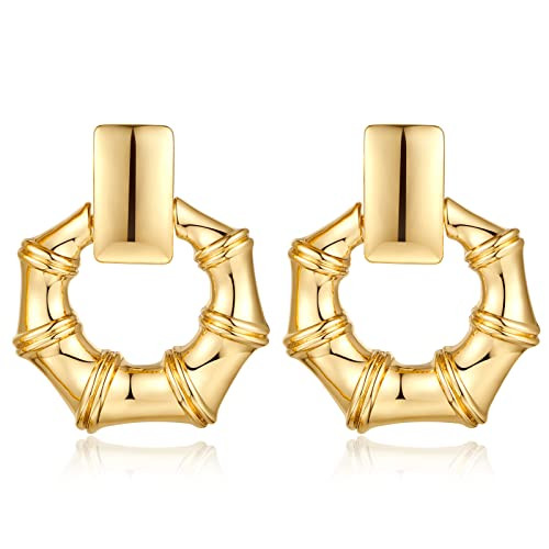 Gold Silver Hoop Dangle Earrings For Women Statement Retro Earrings Multiple Styles Jewelry for B... | Amazon (US)