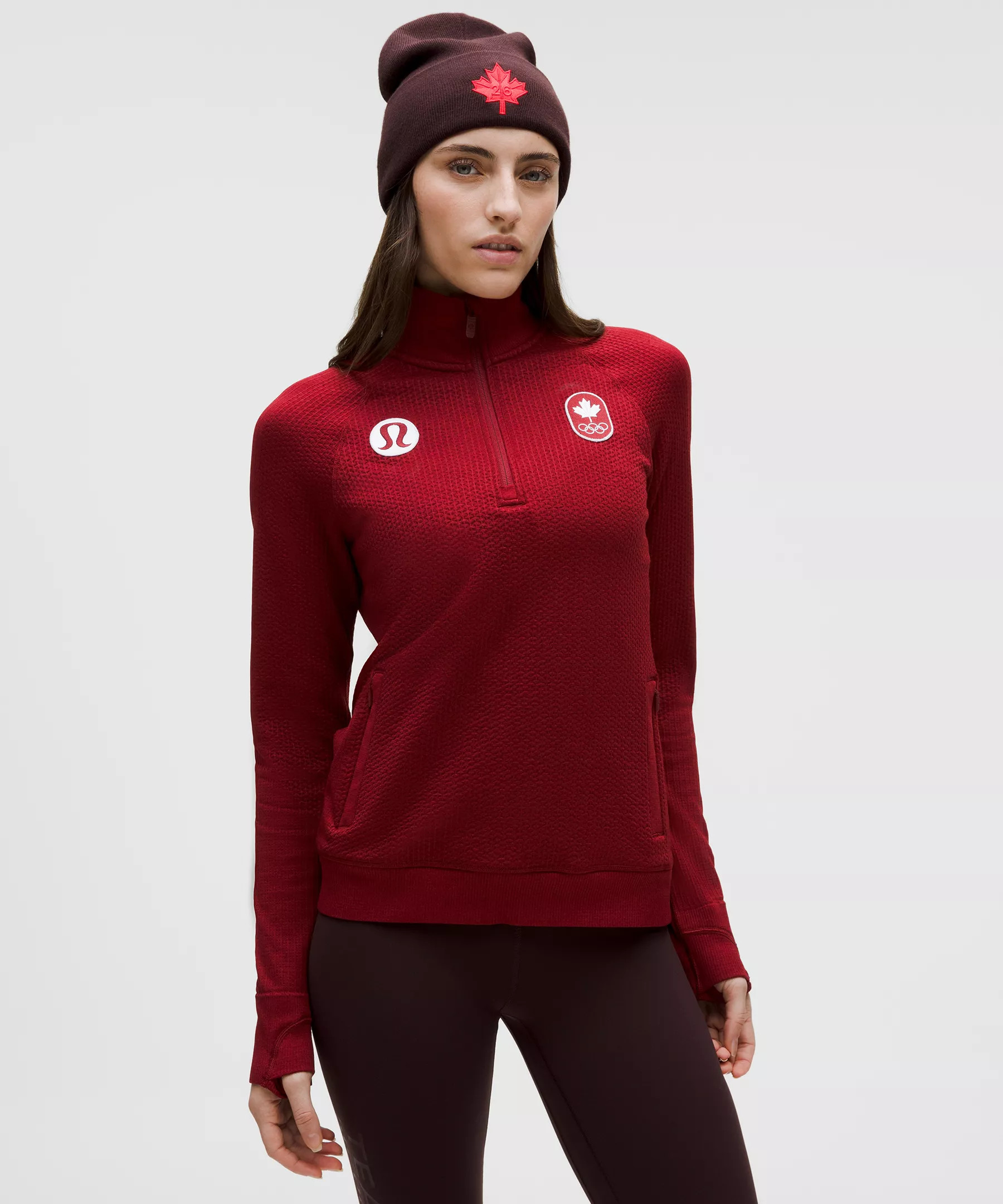 Team Canada Women's Engineered Warmth Half Zip | lululemon (CA)