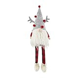 Mud Pie Christmas Buffalo Check Dangle Leg Gnome, Reindeer | Amazon (US)