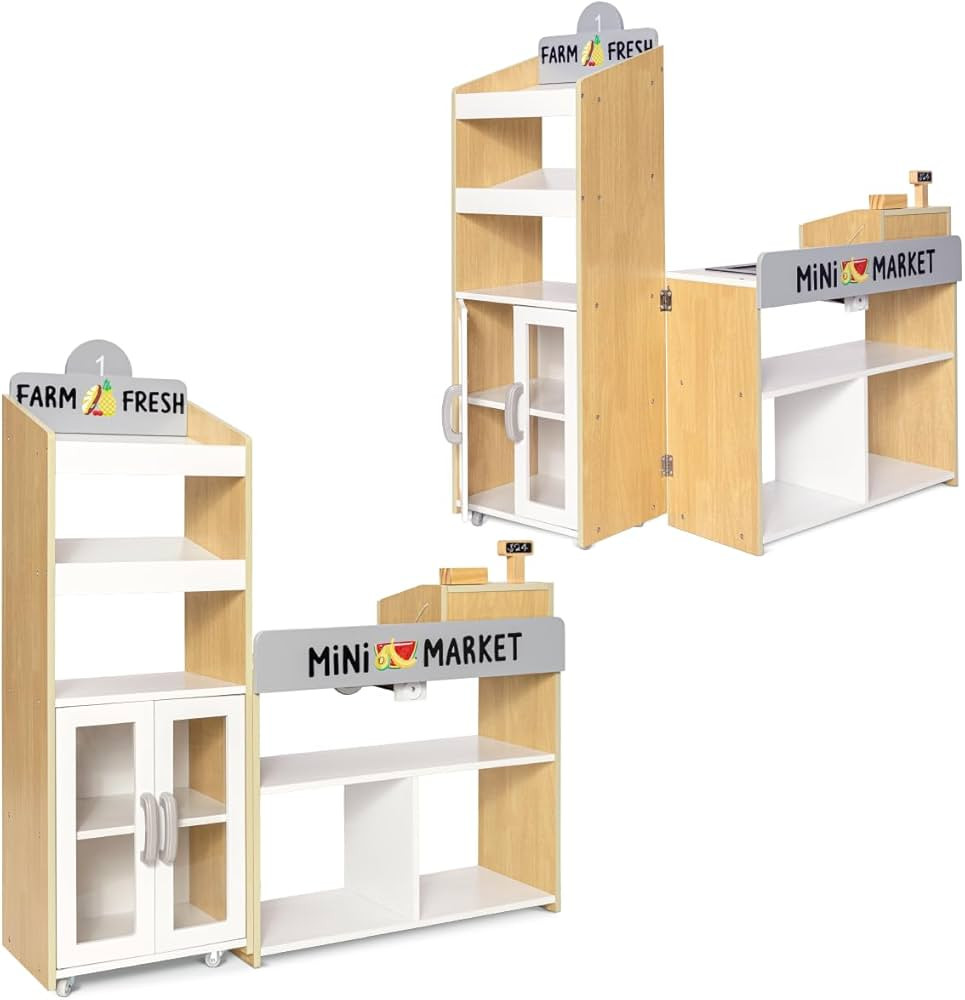 The Milliard Mini Market Grocery Store Pretend Play, Kids Play Grocery Store for Ages 3+, STEM To... | Amazon (US)