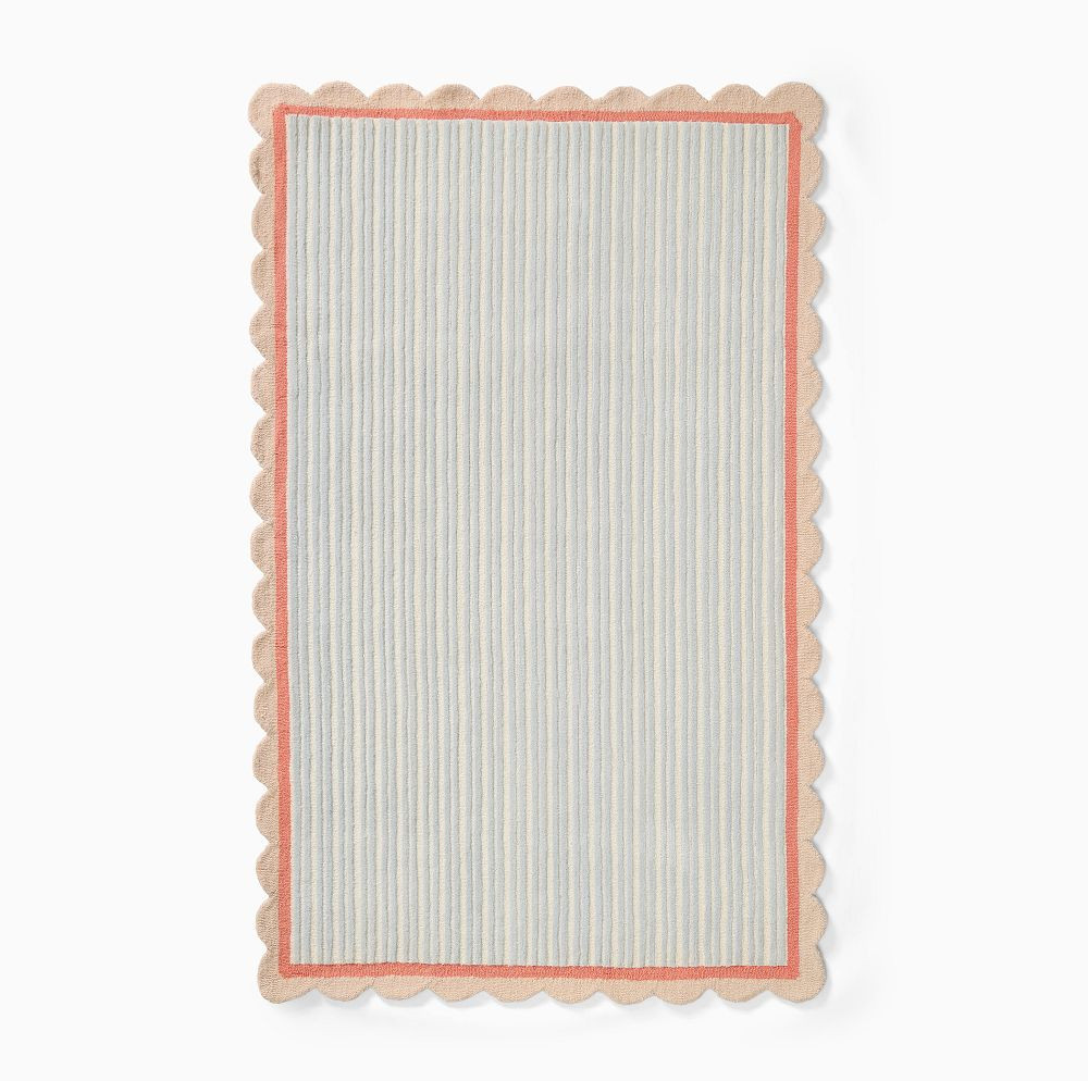 Pink Chicken Stripe Rug | West Elm (US)