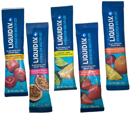 Liquid I.V. Hydration Multiplier Variety Sampler Pack - 5 Servings | Walmart (US)