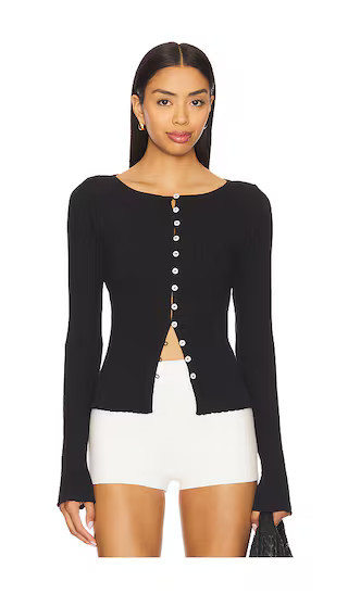 Free People Tilly Long Sleeve Top in Black. - size L | Revolve Clothing (Global)