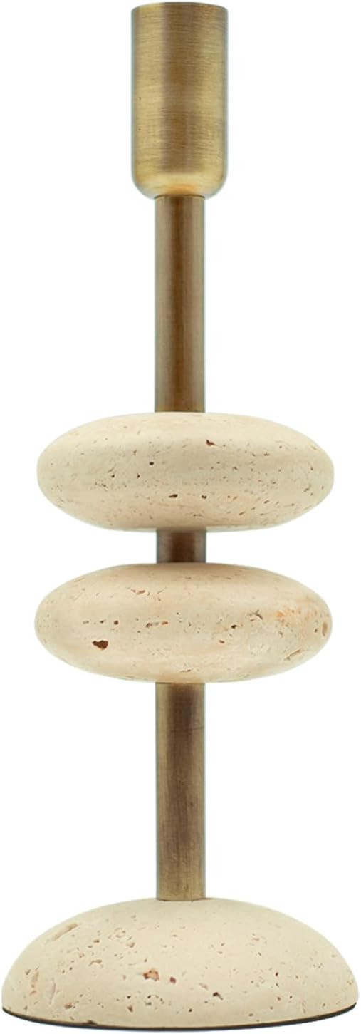 NEXOTIQUE Marble Candlestick Holders, Taper Candle Holder for Table Candles White Candelabra Cand... | Amazon (US)