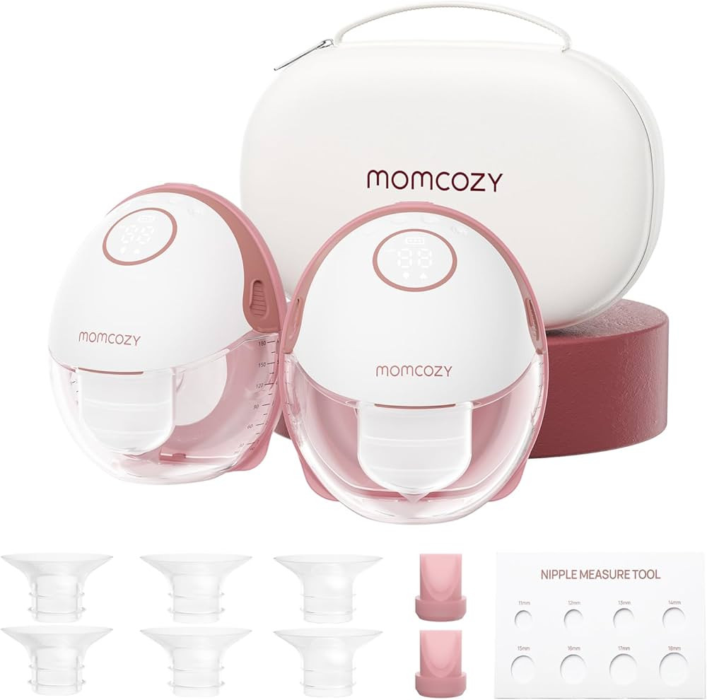Momcozy Breast Pump Hands Free Mobile Style | M6, Wearable Breastfeeding Pump Ideal Rhythm for Mo... | Amazon (US)